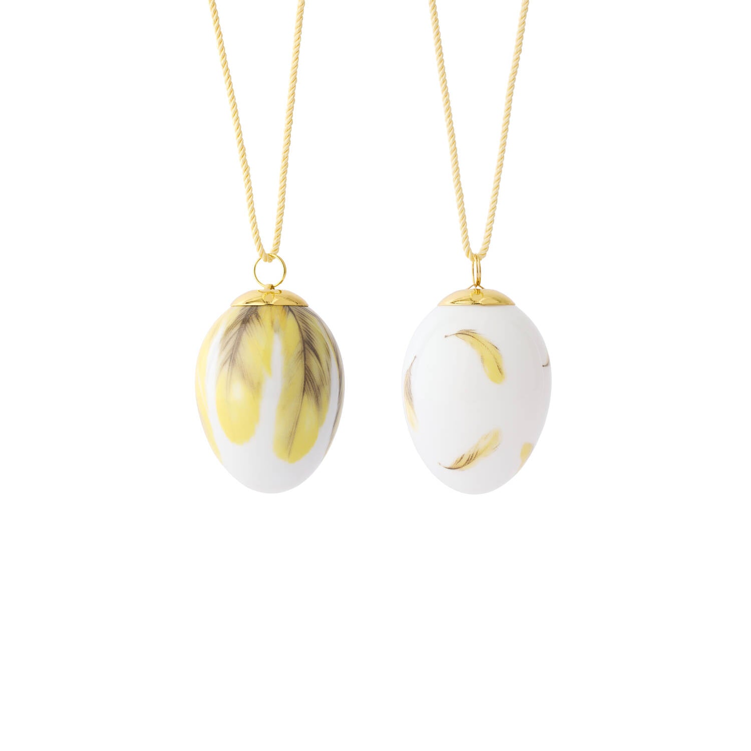 Dekorationsæg 2025, 2 stk - Pirolfjer